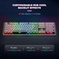 Retro Mechanical Keyboard,  Typewriter Keyboard, RGB Gaming Keyboard with RGB Backlit,Retro Keyboard with round Keycaps and Multimedia Keys for Gaming/Office(108 Keys,Brown Switch,Black)